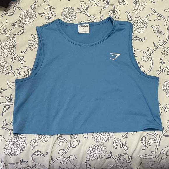 Gymshark Tops - Gymshark Ocean Blue Muscle Tee